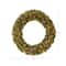 6ft. Clear LED Lights Flocked Artificial Christmas Wreath With Pinecones